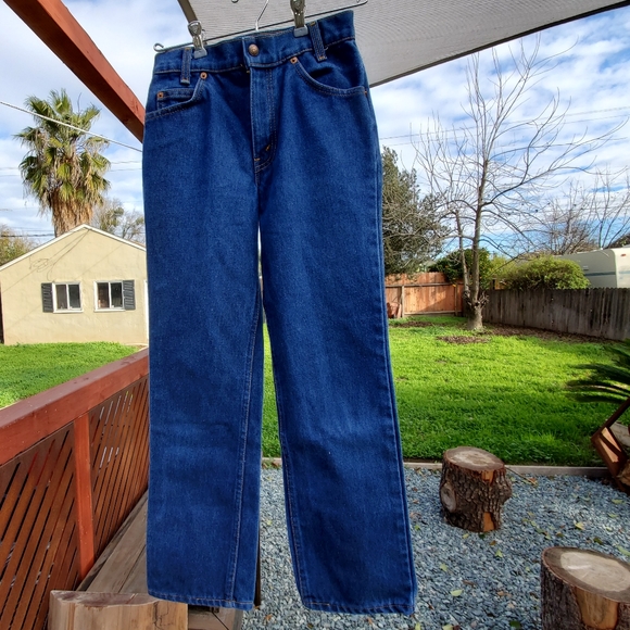 Levi's Vintage Orange Tab Boys Blue Jeans. 14 Regular. (27x27). USA made. EUC. - Picture 2 of 16